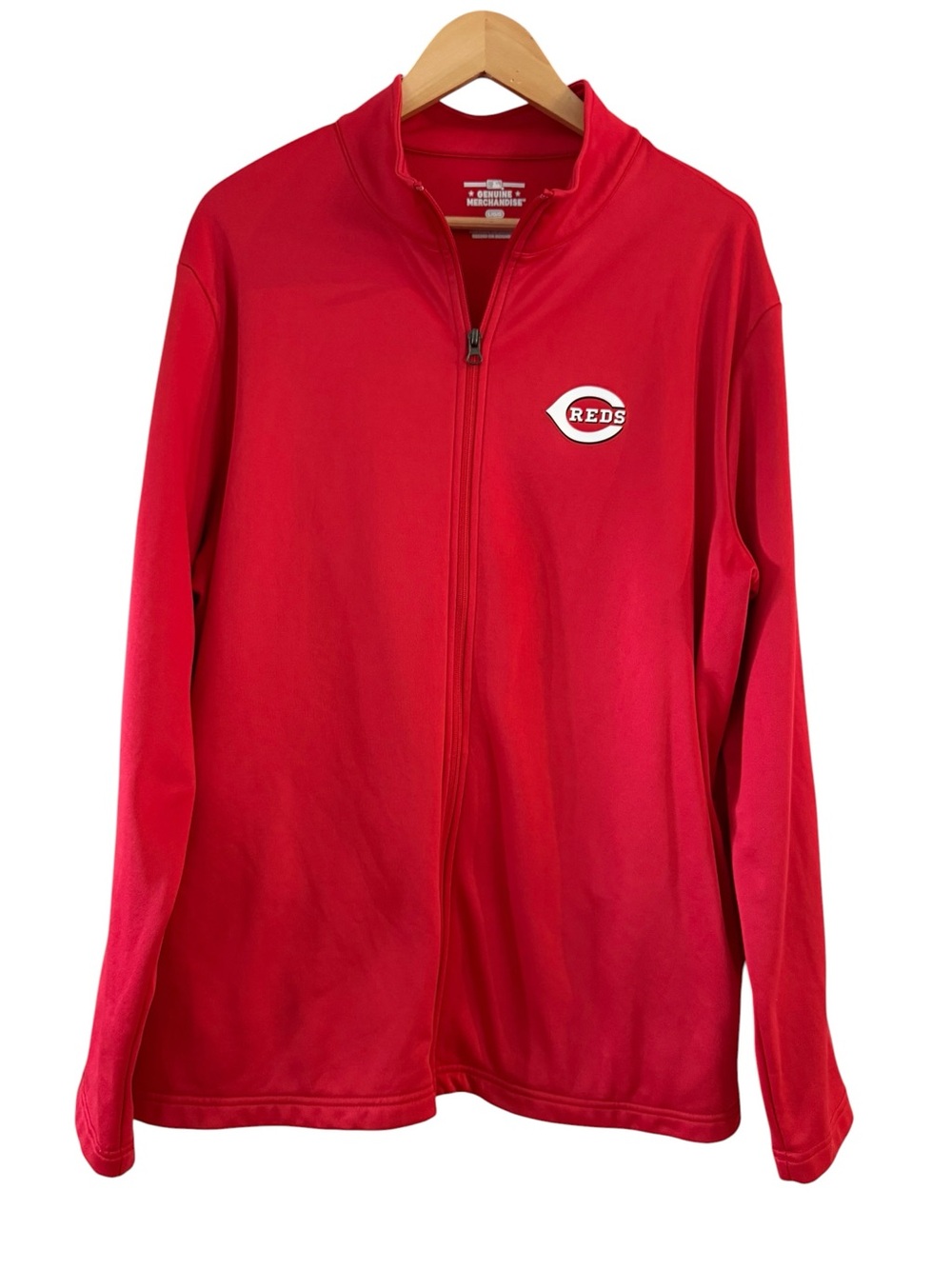 Cincinnati Reds Jacket MLB Genuine Merchandise Red Full Zip Men’s Size Large